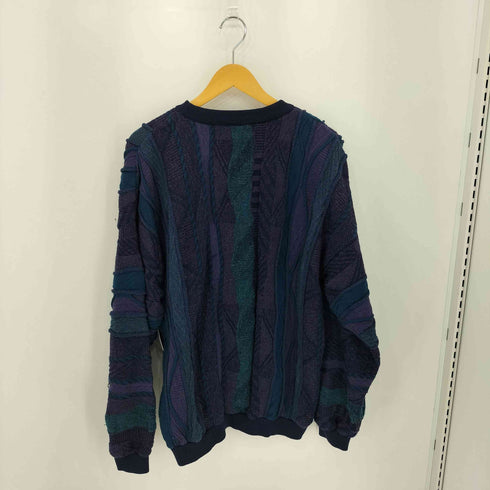 ツンドラ tundra 90s カナダ製 総柄 クルーネック 3Dニット メンズ import:XL